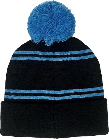 Star Trek Science Logo Stripe Blue Knit Beanie with Cuff and Pom Unisex for Men and Women in Saudi Arabia