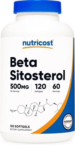 Nutricost Beta Sitosterol 120 Softgels ، 500mg - غير المعدلة وراثيا ، ملحق خالي من الغلوتين ، 60 حصص in Saudi Arabia