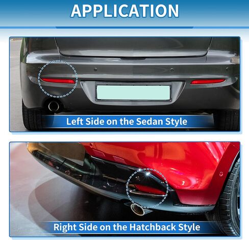العاكس العاكس المصد الخلفي العاكس العاكس العاكس العاكس ل Mazda 3 BL 2010-2013 ABS RED in Saudi Arabia