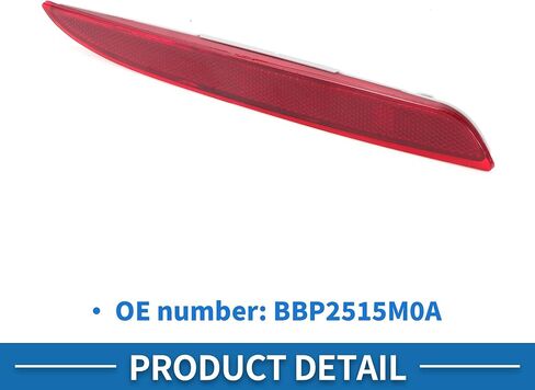 العاكس العاكس المصد الخلفي العاكس العاكس العاكس العاكس ل Mazda 3 BL 2010-2013 ABS RED in Saudi Arabia