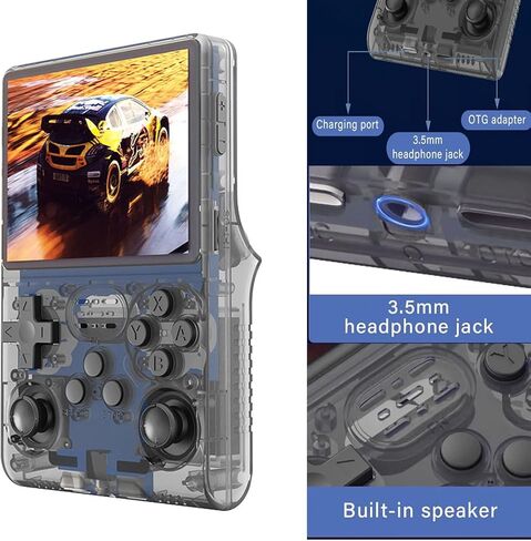 30000 Retro Games Handheld Game Console, 3.5 inch Mini HD IPS Screen Retro Console, 3800mAh Large Capacity, Built-in 256G Card, Support HDMI and TV Output in Saudi Arabia
