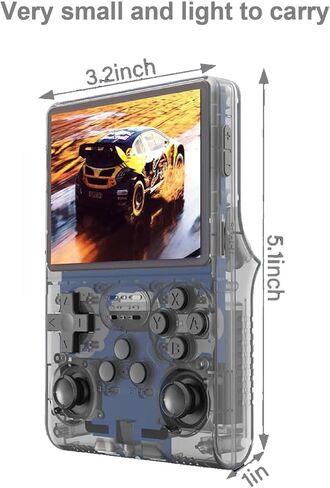 30000 Retro Games Handheld Game Console, 3.5 inch Mini HD IPS Screen Retro Console, 3800mAh Large Capacity, Built-in 256G Card, Support HDMI and TV Output in Saudi Arabia