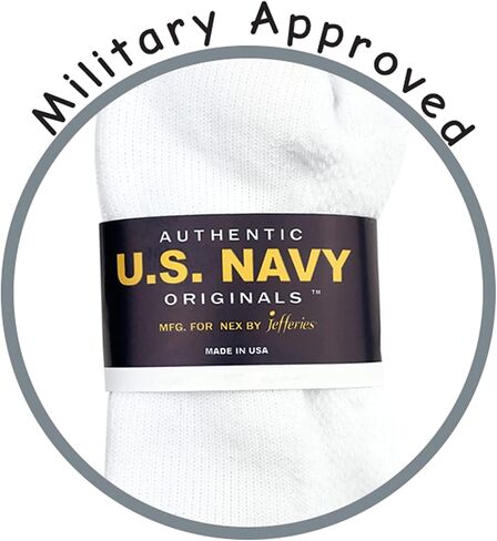 Jefferies Socks Mens Womens Military Ribbed Cushion Sport Crew Socks 4 Pair Pack in Saudi Arabia