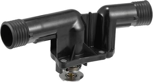 Motoforti Water Outlet Thermostat, Engine Coolant Thermostat Housing Assembly, for BMW 318i 1996-1999, Metal Plastic, No.11531743017, Black in Saudi Arabia