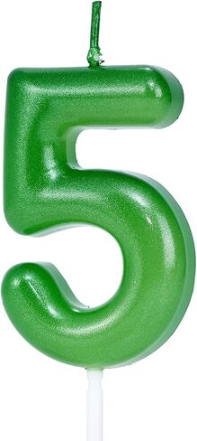 Green Number 1 Birthday Candles, Cake Toppers for Birthday/Baby Shower/Anniversary/Wedding Party Celebrating/Decorating. (Green Number 1) in Saudi Arabia