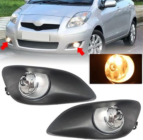 Munirater 1 زوج من مصابيح مصابيح الإطار الإطار الضبابية استبدال yaris سيدان 2006-2011 w/ h11 مفاتيح المفاتيح الأسلاك in Saudi Arabia