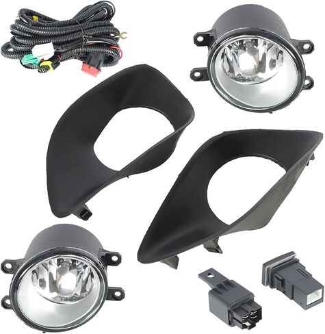 Munirater 1 زوج من مصابيح مصابيح الإطار الإطار الضبابية استبدال yaris سيدان 2006-2011 w/ h11 مفاتيح المفاتيح الأسلاك in Saudi Arabia