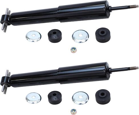 Detroit Axle - 2 Front Shock Absorbers for 2003-2022 Chevrolet Express GMC Savana 2500 3500, 2016-2022 Savana 4500, Shocks 2017 2018 2019 2020 2021 Replacement in Saudi Arabia