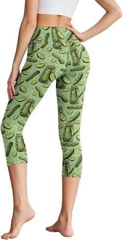 Cute Capri Leggings with Pockets for Women XS-3XL High Waisted Workout Pants in Saudi Arabia