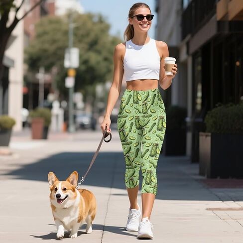 Cute Capri Leggings with Pockets for Women XS-3XL High Waisted Workout Pants in Saudi Arabia