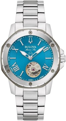 Bulova Women’s Marine Star Watch Steel/Fringquoise 98L317 in Saudi Arabia