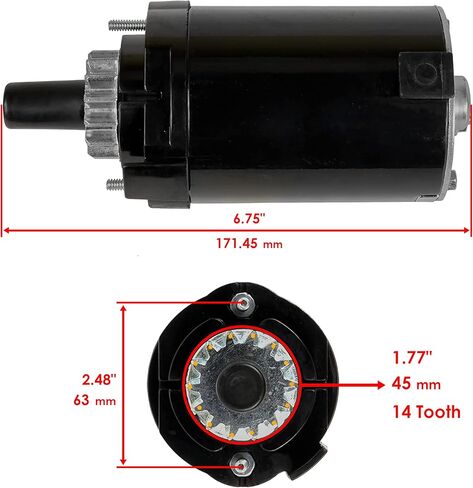 Caltric Starter Compatible With Kohler 2009811S 2009801S 2009801 2009806 2009806S 2009805S 2009808S 2009810S in Saudi Arabia
