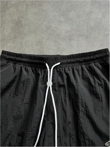 Men's Side Striped Straight Leg Pants Baggy Color Block Drawstring Waist Long Trousers Streetwear in Saudi Arabia