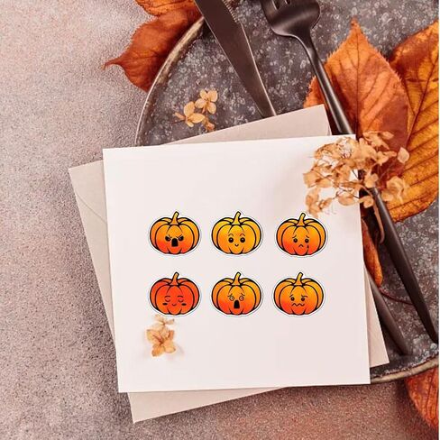 GLOBLELAND Autumn Text Clear Stamps Maple Leaves Pumpkin Silicone Clear Stamp Seals Autumn Blessings Transparent Stamps for DIY Scrapbooking Cards Making Photo Album Journal in Saudi Arabia