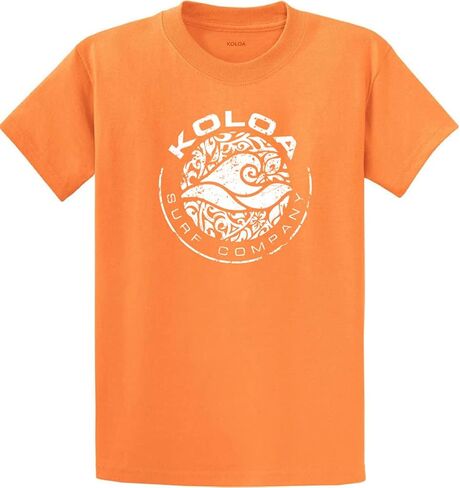 Koloa Surf Co. Circle Wave Logo Heavyweight Cotton T-Shirts in Regular, Big and Tall Sizes in Saudi Arabia