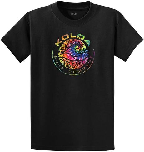 Koloa Surf Co. Circle Wave Logo Heavyweight Cotton T-Shirts in Regular, Big and Tall Sizes in Saudi Arabia
