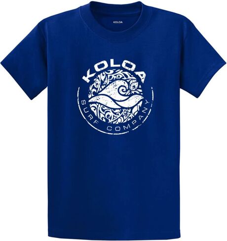 Koloa Surf Co. Circle Wave Logo Heavyweight Cotton T-Shirts in Regular, Big and Tall Sizes in Saudi Arabia