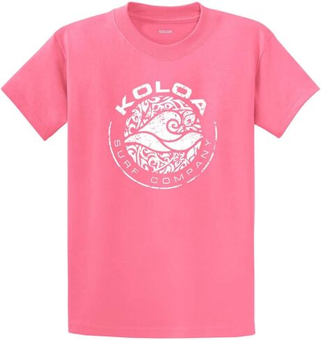 Koloa Surf Co. Circle Wave Logo Heavyweight Cotton T-Shirts in Regular, Big and Tall Sizes in Saudi Arabia