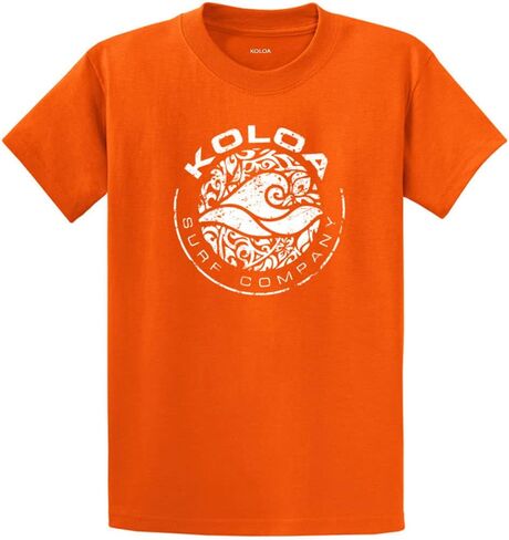 Koloa Surf Co. Circle Wave Logo Heavyweight Cotton T-Shirts in Regular, Big and Tall Sizes in Saudi Arabia