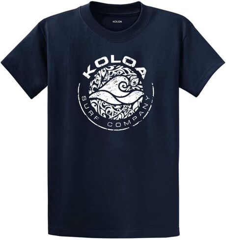Koloa Surf Co. Circle Wave Logo Heavyweight Cotton T-Shirts in Regular, Big and Tall Sizes in Saudi Arabia
