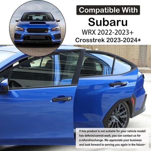 أغطية مقبض الباب الخارجي للسيارة Aunginsy متوافقة مع Subaru WRX 2022-2025/Subaru Crosstrek 2023-2025 خارج مقبض الباب الخلفي الأمامي ملحقات ABS SHELL in Kuwait