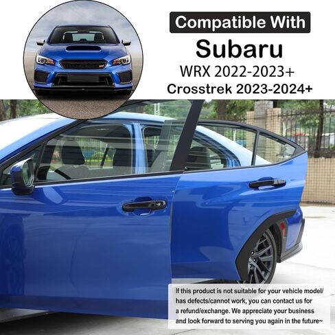 أغطية مقبض الباب الخارجي للسيارة Aunginsy متوافقة مع Subaru WRX 2022-2025/Subaru Crosstrek 2023-2025 خارج مقبض الباب الخلفي الأمامي ملحقات ABS SHELL in Saudi Arabia