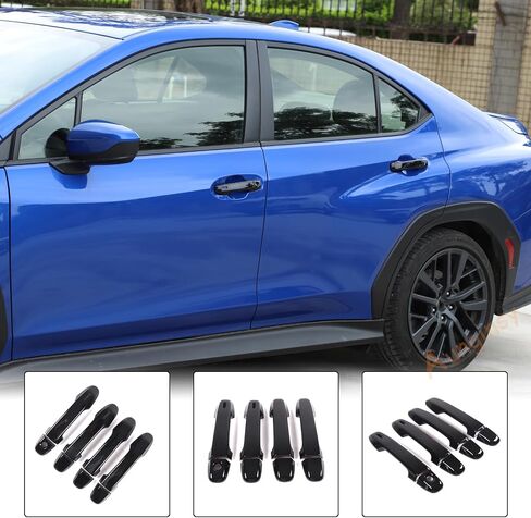 أغطية مقبض الباب الخارجي للسيارة Aunginsy متوافقة مع Subaru WRX 2022-2025/Subaru Crosstrek 2023-2025 خارج مقبض الباب الخلفي الأمامي ملحقات ABS SHELL in Saudi Arabia