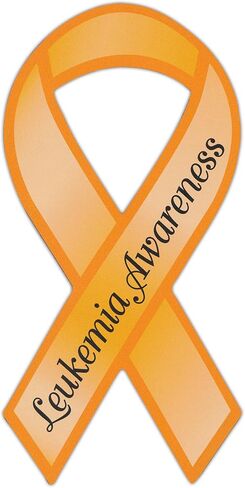 Crazy Sticker Guy Ribbon-Shaped Leukemia Awareness Support Magnet - 4" x 8" Vinyl, 1 Count in Saudi Arabia