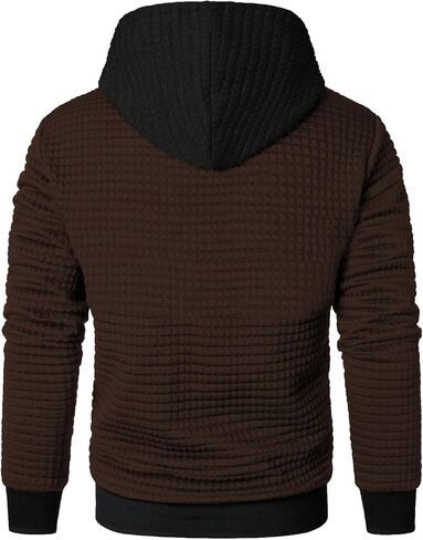 Leidowei للرجال هوديز pulver dulover plaid Jacquard طويلة الأكمام in Kuwait