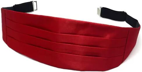 Men's Formal Satin Adjustable Cummerbund Black Men Cummerbunds for Tuxedo Wedding Prom Special Occassions in Kuwait