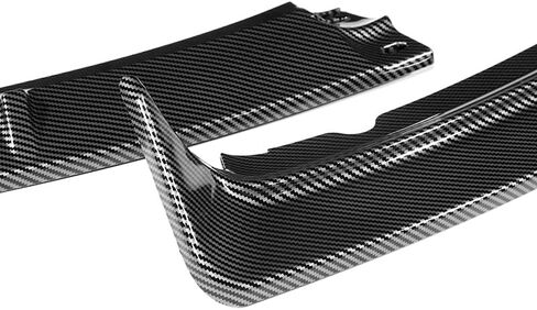 EPARTS 3 Pieces Style Front Bumper Lip Spoiler Splitter Chin Side Body Kit Trim Protection Compatible with 2012-2014 Ford Focus ST Hatchback Models Only (Painted Carbon Fiber Style) in Saudi Arabia