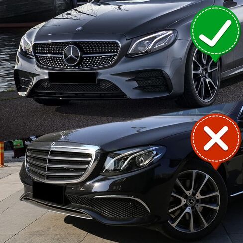 Q1-Tech ، شفة مصد أمامي ملائمة للتوافق مع 2017-2020 Mercedes-Benz E-Class E43 AMG E200 E250 E300 E350 E400 E450 (W213) ، طقم جسم ذقن الهواء الأمامي الشفاه ، in Saudi Arabia