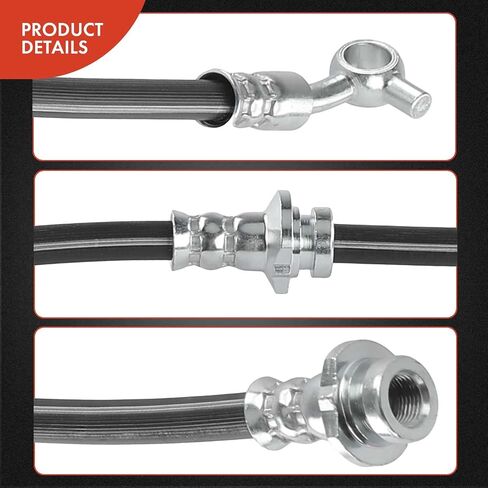 A-Premium Front Driver Brake Brake Hose متوافق مع نماذج نيسان المختارة-Rogue 2015-2019 ، Rogue Sport 2017-2019 ، Qashqai 2018-2019-استبدال# 462104ba0b in Saudi Arabia