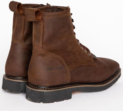 Cody James Men's Mustang Lace-Up Kiltie Work Boot Soft Toe - C8mr2 in Saudi Arabia