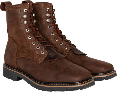 Cody James Men's Mustang Lace-Up Kiltie Work Boot Soft Toe - C8mr2 in Saudi Arabia