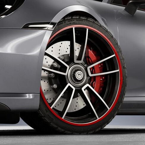 Automotive Grade Aluminum Rim Protectors in Red (21 Inch) in Saudi Arabia