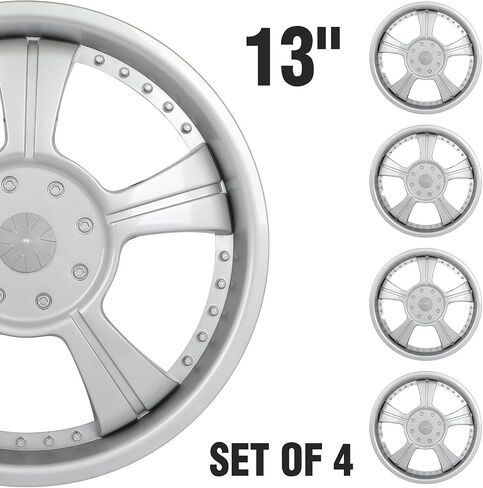 ECCPP Silver 14" Wheel Cover OEM Replacement 4 Pack Hubcaps for Toyota for Nissan for Mazda etc in Saudi Arabia