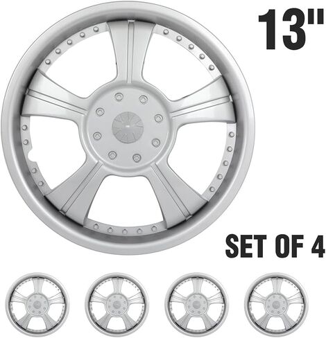ECCPP Silver 14" Wheel Cover OEM Replacement 4 Pack Hubcaps for Toyota for Nissan for Mazda etc in Saudi Arabia