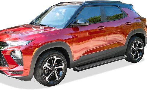 APS Running Bars متوافقة مع Chevy Tahoe 2021-2025 4-Door & GMC Yukon 2021-2025 4-Door (استبعاد Yukon XL) (نمط لوحة الجري المطلي بالمسحوق الأسود) in Saudi Arabia