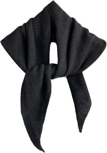 Knit Triangle Scarf for Women Knitted Head Scarf Y2k Bandana Fisherman Downtown Girl Aesthetic Accessories in Saudi Arabia