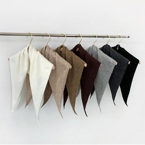 Knit Triangle Scarf for Women Knitted Head Scarf Y2k Bandana Fisherman Downtown Girl Aesthetic Accessories in Saudi Arabia