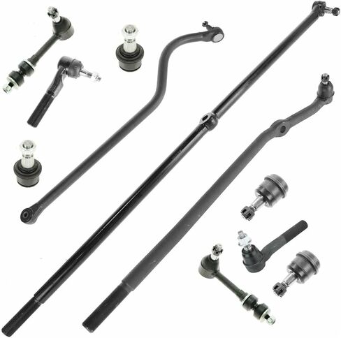 1pc Front Outer Tie Rod 1pc Front Track Bar 4pcs Front Upper Lower Ball Joints 2pcs Front Sway Bar Linkages Suspension Kit Left Right Side for Dodge for Ram 2500/3500 2000-2002 in Saudi Arabia