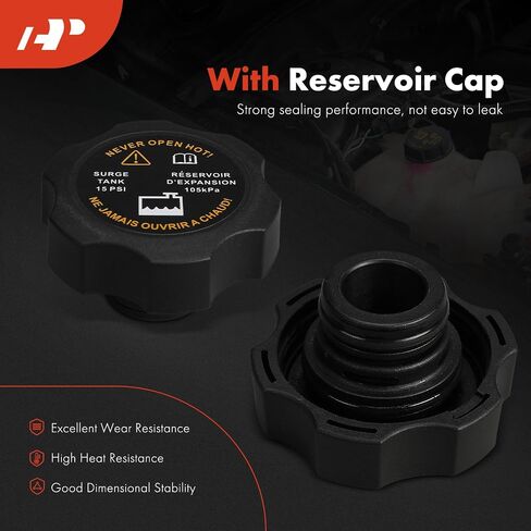 A-Premium Engine Soodant Overflow Recovery Tank [مع CAP] متوافق مع شيفروليه Exhinox & GMC Terrain 2010-2017-الجانب الأمامي in Saudi Arabia