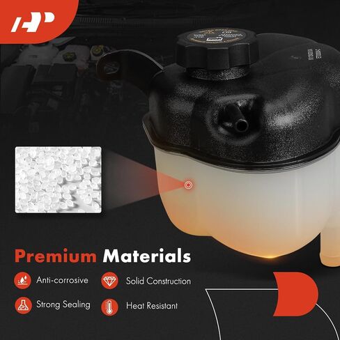 A-Premium Engine Soodant Overflow Recovery Tank [مع CAP] متوافق مع شيفروليه Exhinox & GMC Terrain 2010-2017-الجانب الأمامي in Saudi Arabia