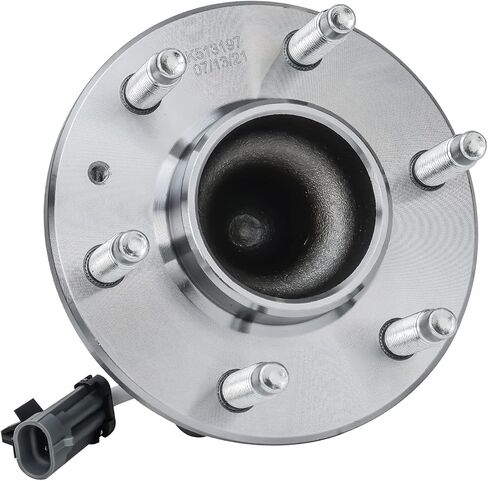 Detroit Axle - RWD 6-Lug Front Wheel Bearing Hub for 2005-2011 Cadillac STS 2004-2009 SRX 2004-2007 CTS-V, Wheel Hub and Bearing Assembly 2005 2006 Replacement in Saudi Arabia