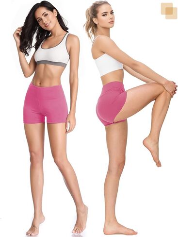 Spandex Shorts for Women High Waisted Yoga Booty Shorts Workout Biker Exercise Lounge Wear Home Cheerleader Dance Volleyball Outfits Safety Shorts for Under Dresses Skirt 2.5 3 Inch Pants 2 Packs Navy in Saudi Arabia