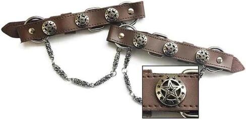 Texas Stars High-Grade Leather Boot Bracelet Set | Handcrafted with Durable Metal Parts in Saudi Arabia