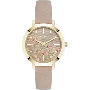 Nine West Women's Floral Dial Saffiano Strap Watch, NW/3192 in Saudi Arabia
