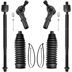6pcs Front Steering Kit Tie Rod End Inner and Outer and Boots for Dodge Challenger Charger Chrysler 300 2011-2019 in Saudi Arabia