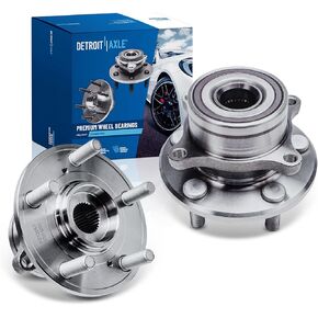 Detroit Axle - 2 Front Wheel Bearing Hubs for 2009-2015 Honda Pilot, 2007-2013 Acura MDX ZDX [5-Lug w/ABS], Wheel Bearing Hubs Assembly Set 2010 2011 2012 Replacement Pair Hub Assemblies Bearings in Saudi Arabia